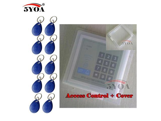 RFID Access Control System Device Machine Security Proximity Entry Door Lock Quality(AC and Cover 10Keys)