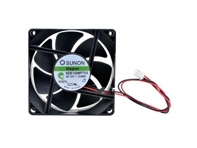 KDE1208PTV3 8cm 80mm fan 80x80x25mm 8025 DC12V 0.89W Magnetic suspension bearing Silent cooling fan for power supply