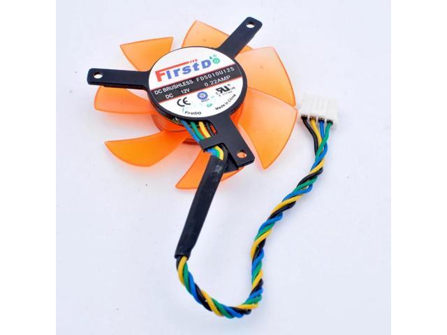 FD5010U12S 50x50x10mm Diameter 47mm, hole pitch 39mm DC 12V 0.22A 4pin cooling fan for 9400GT 9500G graphics card