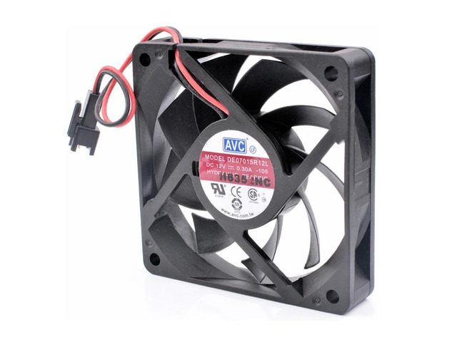 DE07015R12L 7cm 70x70x15mm 7015 70mm fan 12V 0.30A two-line chassis refrigerator cooling fan
