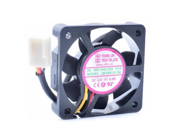 DFS401012M 4cm 4010 40x40x10mm 12V 0.8W small very quiet central control heatsink video recorder fan