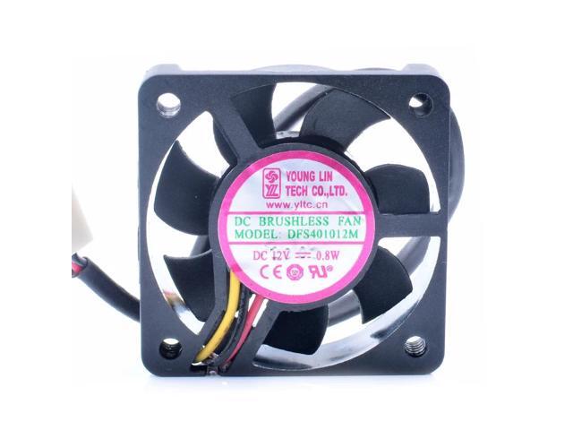 DFS401012M 4cm 4010 40x40x10mm 12V 0.8W small very quiet central control heatsink video recorder fan