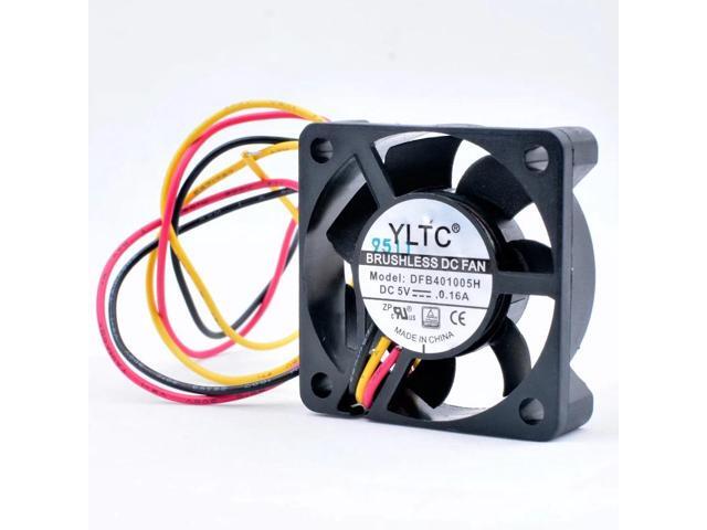 DFB401005H 4cm 40mm fan 40x40x10mm DC5V 0.16A 3 wires 2 ball bearings Cooling fan suitable for router heat sink aluminum fins