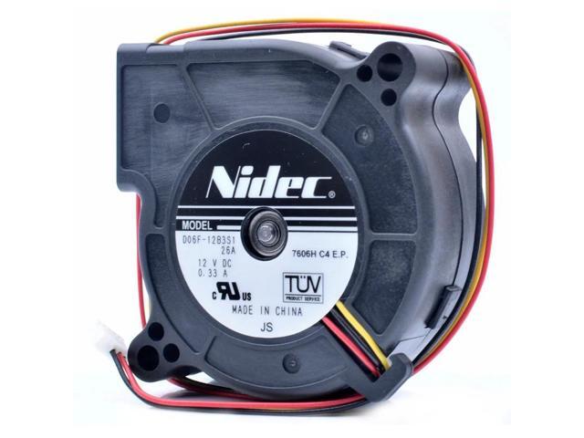 D06F-12B3S1 6cm 6025 60mm 12V 0.33A 3-line turbo blower cooling fan