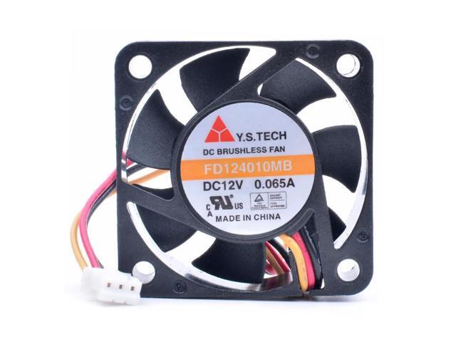 Y. S FD124010MB 4cm 4010 40x40x10mm 40mm fan 12V 0.065A 3 lines very quiet cooling fan