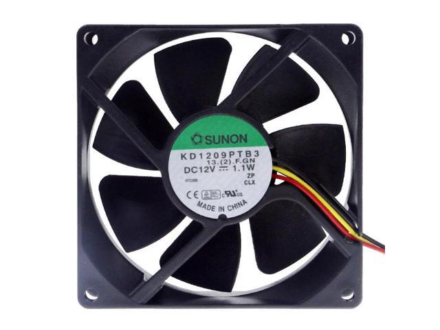 KD1209PTB3 9225 9025 92mm fan DC 12V 1.1W Mute 3-wire chassis cooling fan