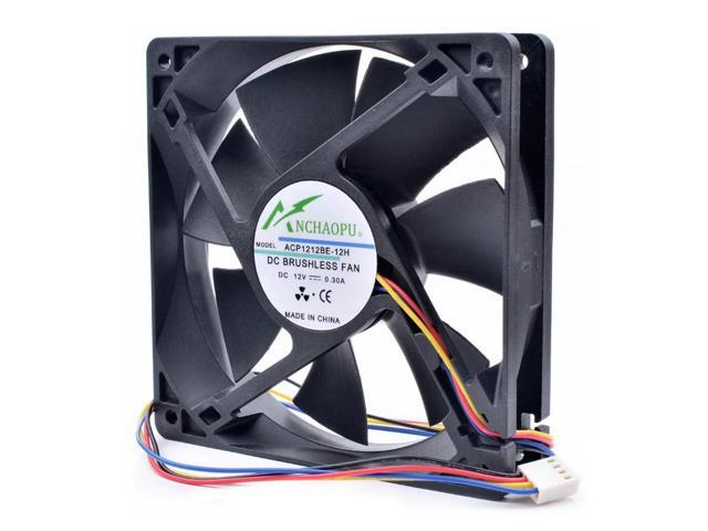 ANCHAOPU ACP1212BE-12H 12cm 12025 120x120x25mm 120mm fan 12V 0.30A 4 line chassis CPU cooling fan