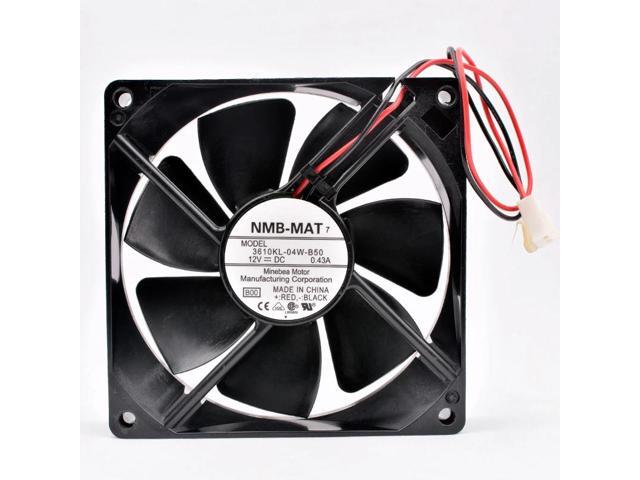 3610KL-04W-B50 9cm 92mm fan 92x92x25mm DC12V 0.43A 2 wires 2pin double balls large air volume cooling fan for UPS power supply