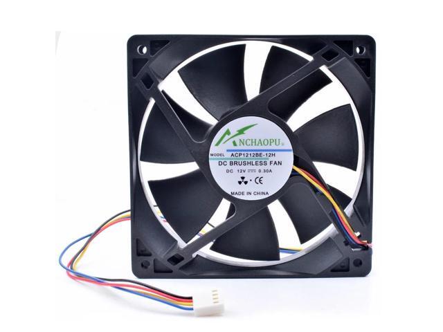 ANCHAOPU ACP1212BE-12H 12cm 12025 120mm fan 120x120x25mm DC12V 0.30A 4 line chassis CPU pwm cooling fan