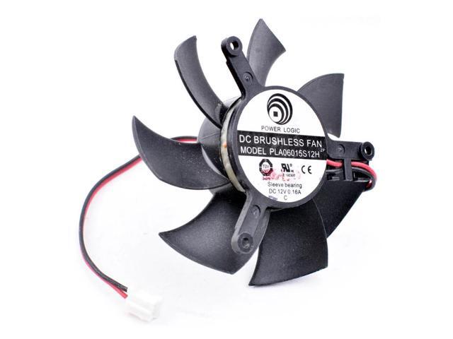 power POWER LOGIC PLA06015S12H 12V 0.16A graphics card single leaf cooling fan