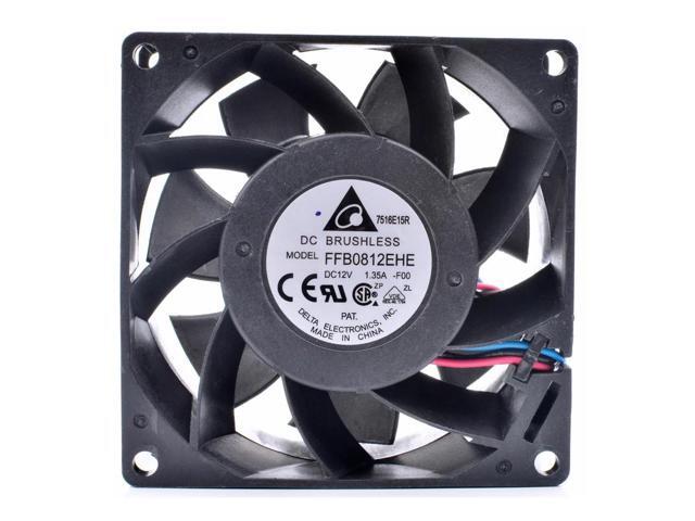 FFB0812EHE-F00 8cm 8038 80x80x38mm 12V 1.35A 3 line server large air volume cooling fan