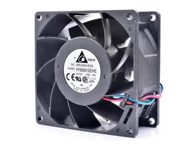 FFB0812EHE-F00 8cm 8038 80x80x38mm 12V 1.35A 3 line server large air volume cooling fan
