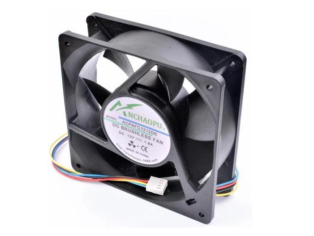ANCHAOPU AFC1212DE 12cm 12038 120x120x38mm DC12V 1.60A 4 lines 4pin server chassis high speed cooling fan