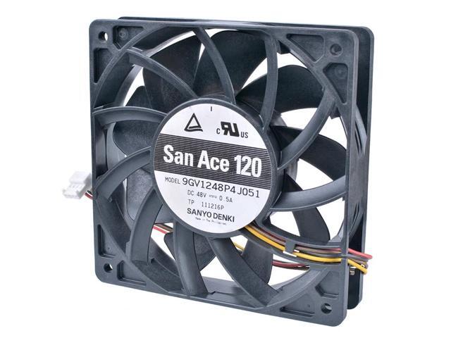 9GV1248P4J051 12cm 12025 120mm 48V 0.50A 4-wire double ball bearing server with large air volume fan