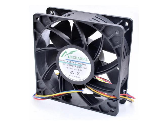 ANCHAOPU QFR1212GHE 12cm 12038 120x120x38mm 12V 2.7A 4 lines pwm server chassis large air volume cooling fan