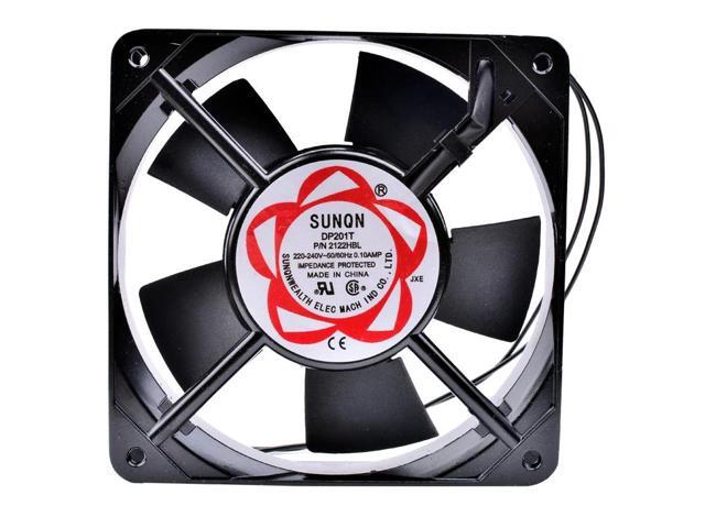 DP201T 2122HBL 12cm 12025 AC220V 240V Double ball bearing cabinet metal high temperature cooling fan