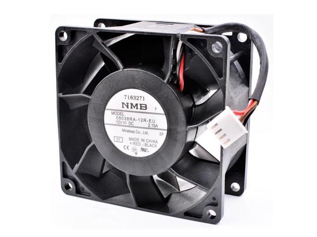 08038RA-12R-EU 8cm 8038 12V 2.15A 4 line waterproof large air volume server cooling fan