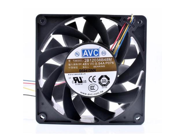 2B12038B48M 12cm 12038 120x120x38mm 48V 0.54A 4 line communication server inverter cooling fan