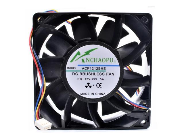 ANCHAOPU ACP1212BHE 12cm 12038 120mm 120x120x38mm DC12V 5A Ant S7 S9 chassis powerful cooling fan