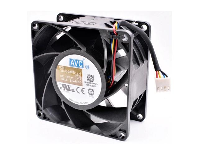 2B08038B12H P122 8cm 8038 12V 1.71A large air volume server cooling fan