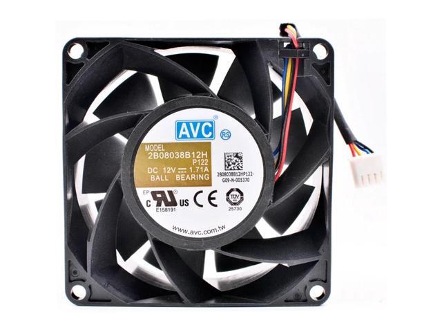 2B08038B12H P122 8cm 8038 12V 1.71A large air volume server cooling fan
