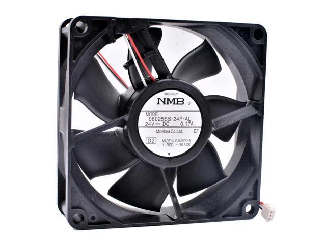 08025SS-24P-AL 8cm 8025 80x80x25mm DC24V 0.17A inverter cooling fan