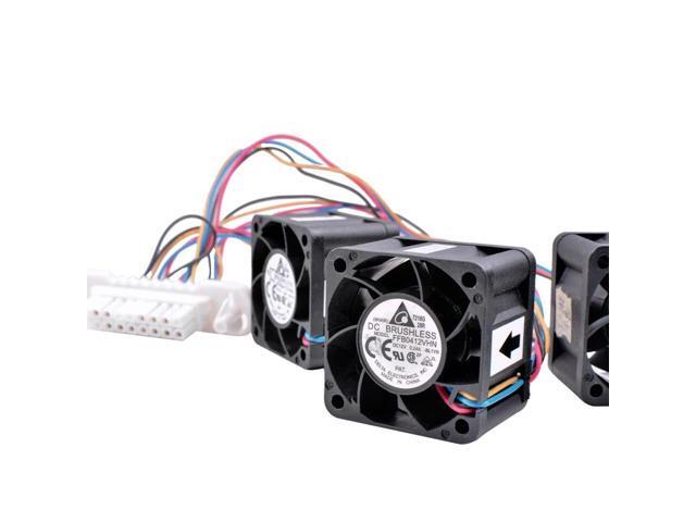 FFB0412VHN 4cm 40x40x28mm DC12V 0.24A 3 fans in one Double ball bearing Server switch cooling fan