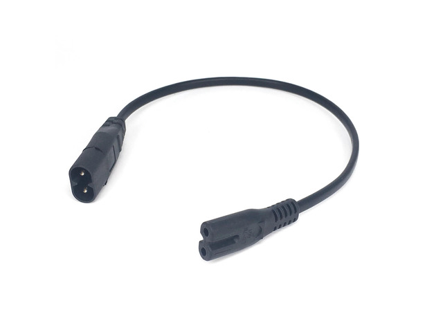 IEC 320 C8 Male Plug to C7 Female Connector AC Power Cord, Type Figure 8 Power Extension Cable Length:(1.8M)