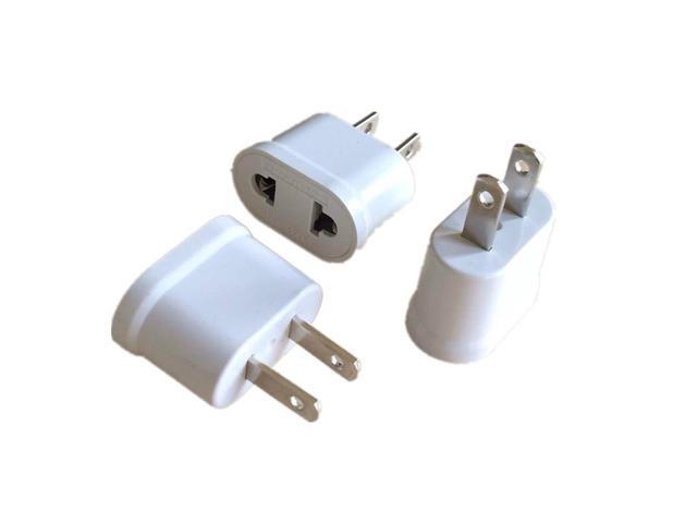 USA US Power Plug Adapter European Socket EU To US Plug Adapter Electric Charger Socket Japan China Americana AC Converter Color:(us plug)(2 pcs)