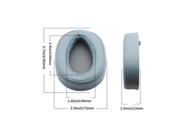 Headphone Repair Part Ear Cushion Pads for MDR-100AAP Earphone Artificial Leather Soft Foam Replacement Earpads(Blue grey)