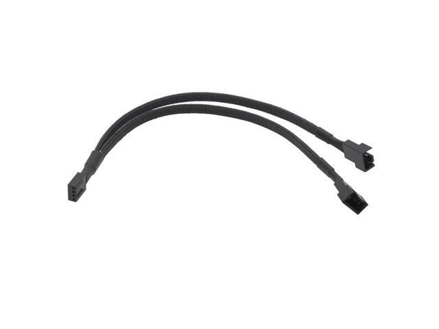 4 Pin Y Splitter Cable 4 Pin PWM Female to 3/4 Pin Motherboard CPU Fan PC Case Fan Extension Adapter Cable Fan Cooling Accessory