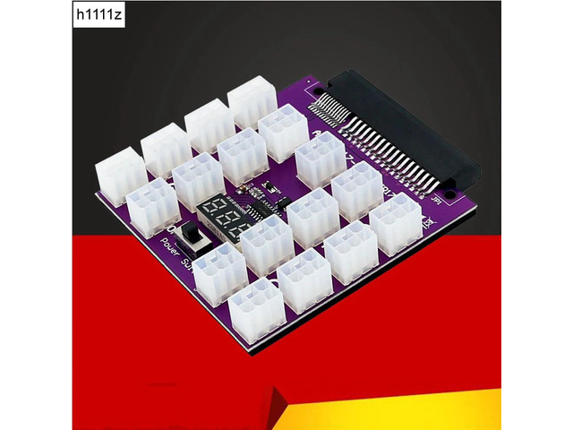 Power Supply Breakout Board 17Port 6Pin Connector LED Display 12V Power Module f