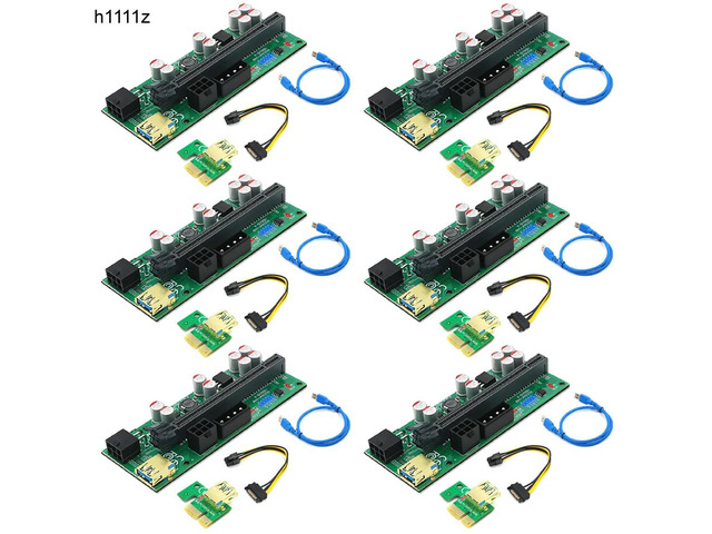 6 PCS PCIE Riser 010 USB 3.0 VER010-X Express Cable Riser For Video Card Riser P