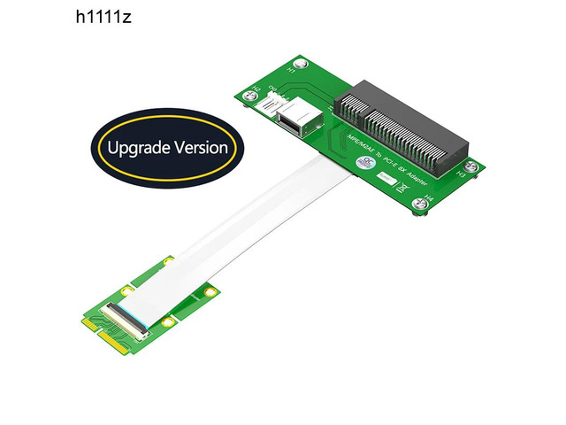 Mini PCIE to PCI Express X8 Slot USB2.0 Riser Board with FPC Extension Cable 4Pi