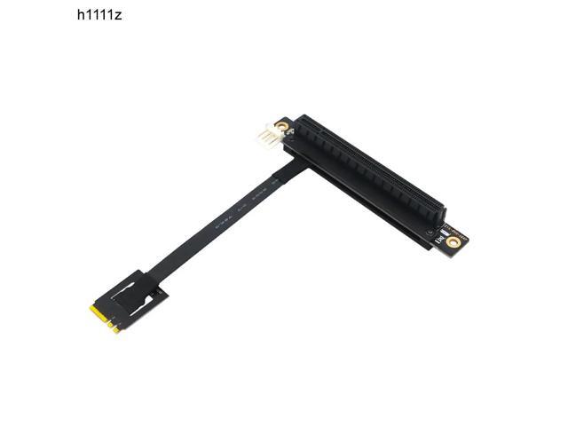 PCIE Riser 270 degree M.2 NGFF Key A-E To PCI Express 16X Adapter Cable Riser 4Pin FDD Power Connector for PCI-E Tester Extender