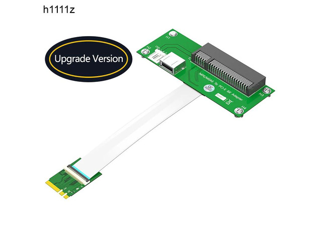 NGFF M.2 Key A/E to PCI Express X8 + USB2.0 Riser Card 4Pin Power with High Spee
