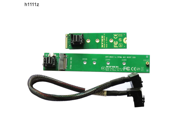 2280 2260 2242 NVMe M.2 SSD to 22110 M.2 SSD Convert Card Extension Cord Cable SFF-8643 to NVME M.2 NGFF SSD Adapter Riser Card