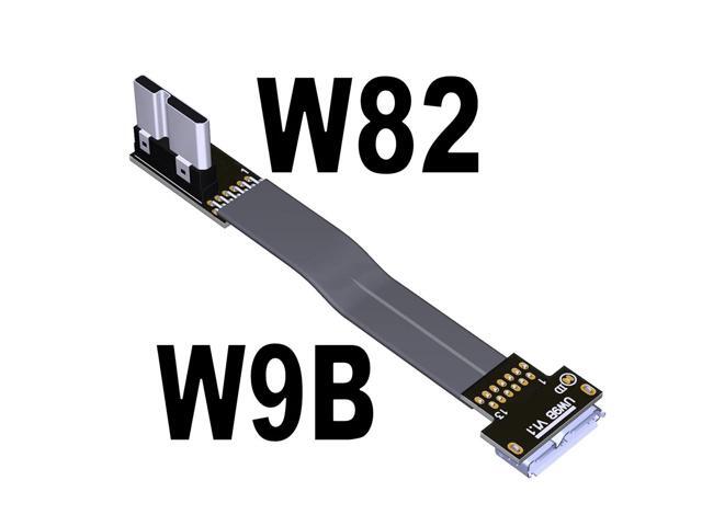 USB3.0 Micro-USB to Micro B Flat Cable Male-Male High Speed 5G/bps Extension Cord USB 3.0 Adapter Line for Micro-USB Extender(W9B-W82)(25cm)