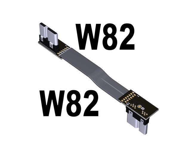 5g/bps USB 3.0 Male to Male Extension Cable Micro-b to Micro B Adapter Cord Support OTG Flat Line for External Hard Drive Case(W82-W82)(15cm)