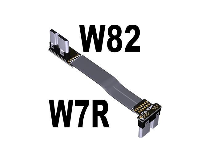 5g/bps USB 3.0 Male to Male Extension Cable Micro-b to Micro B Adapter Cord Support OTG Flat Line for External Hard Drive Case(W7R-W81)(15cm)