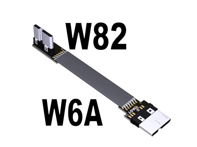 5g/bps USB 3.0 Male to Male Extension Cable Micro-b to Micro B Adapter Cord Support OTG Flat Line for External Hard Drive Case(W6A-W82)(15cm)