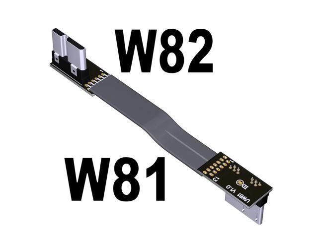 5g/bps USB 3.0 Male to Male Extension Cable Micro-b to Micro B Adapter Cord Support OTG Flat Line for External Hard Drive Case(W81-W82)(15cm)