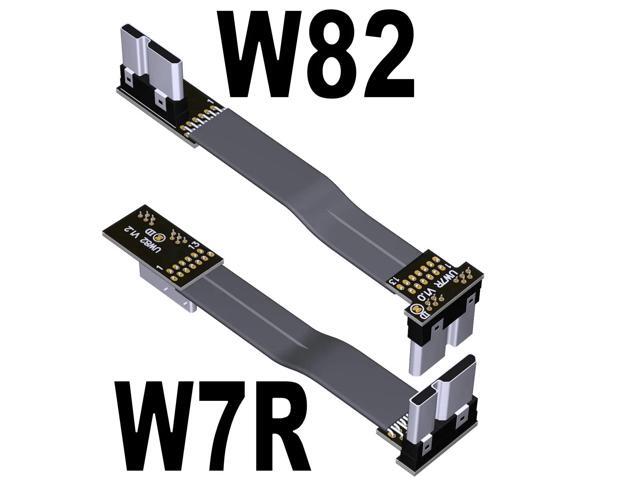 5g/bps USB 3.0 Male to Male Extension Cable Micro-b to Micro B Adapter Cord Support OTG Flat Line for External Hard Drive Case(W7R-W82)(15cm)