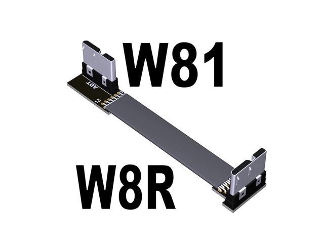 5g/bps USB 3.0 Male to Male Extension Cable Micro-b to Micro B Adapter Cord Support OTG Flat Line for External Hard Drive Case(W8R-W81)(15cm)