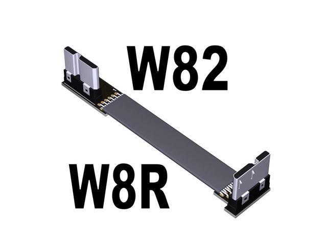 5g/bps USB 3.0 Male to Male Extension Cable Micro-b to Micro B Adapter Cord Support OTG Flat Line for External Hard Drive Case(W8R-W82)(15cm)