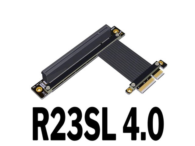 PCIe 4.0 x4 to x16 Extension Cable 4.0 PCI-e Riser Adapter Graphics Card Extende