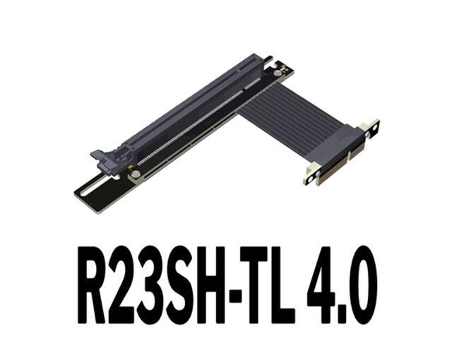 PCIe 4.0 x4 to x16 Extension Cable 4.0 PCI-e Riser Adapter Graphics Card Extender for GTX3080ti RX5700xt GPU(R23SH-TL)(15cm)