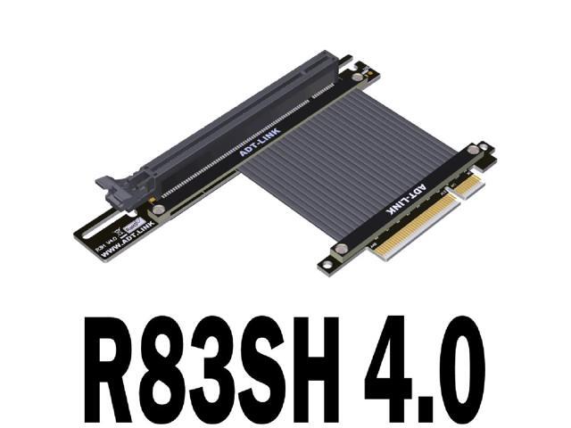 PCIE 4.0 x8 Riser Cable Adapter x16 PCI-e 4.0 U2 8x to 16x Extender Cord for GTX1080Ti RX5700xt Graphics Card R83 Series Chassis(R83SH 4.0)(25cm)