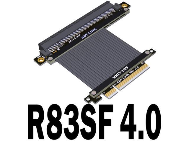 PCIE 4.0 x8 Riser Cable Adapter x16 PCI-e 4.0 U2 8x to 16x Extender Cord for GTX1080Ti RX5700xt Graphics Card R83 Series Chassis(R83SF 4.0)(10cm)