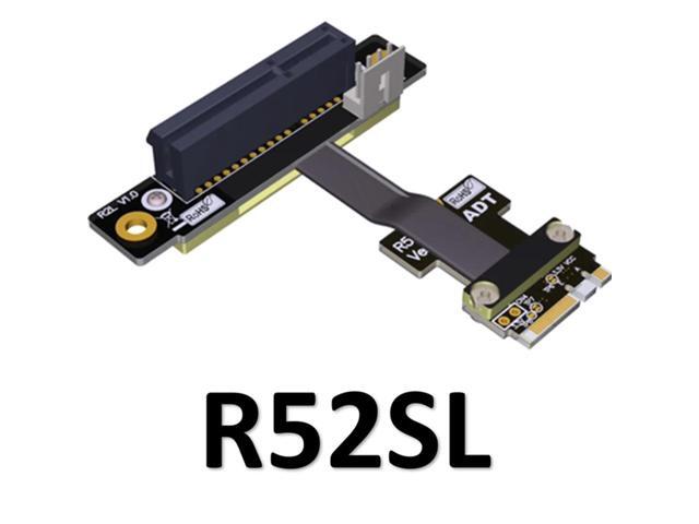 M.2 WiFi A E Key A+E To PCI-e 4x x4 Riser PCI Express Extender Adapter Ribbon Cable Gen3.0 Pcie 3.0 x1 Speed M2 Card Extension(R52SL)(15cm)